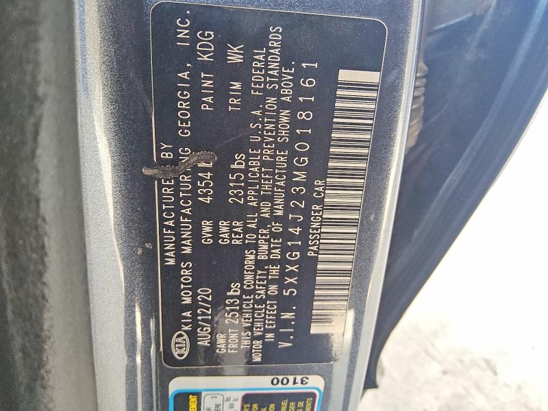 Продаж на аукціоні авто 2021 Kia K5, vin: 5XXG14J23MG018161, номер лоту: 55352146