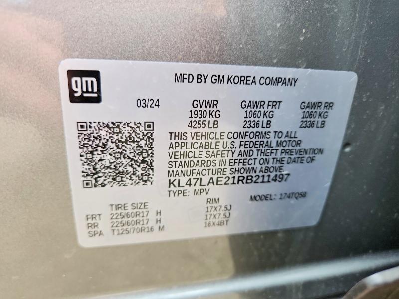 Aukcja sprzedaży 2024 Buick Envista, vin: KL47LAE21RB211497, numer aukcji: 56875426