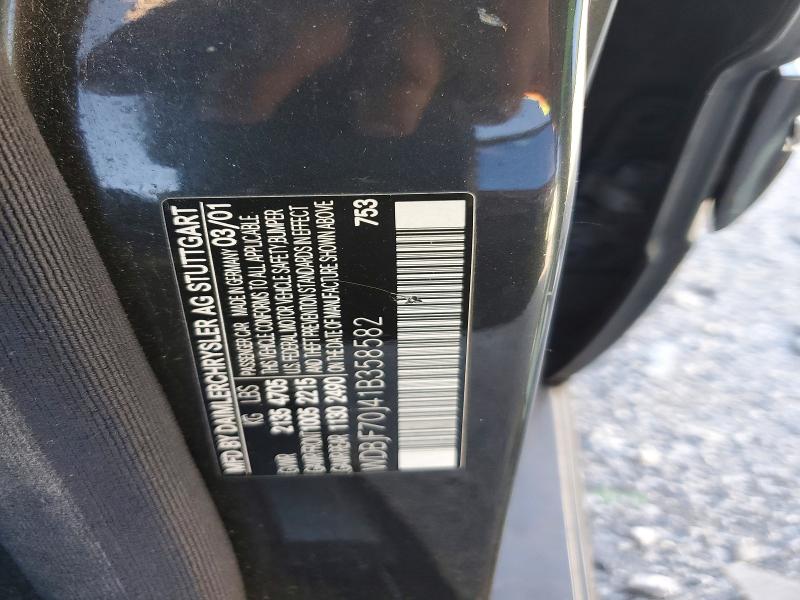 Продаж на аукціоні авто 2001 Mercedes-benz E, vin: WDBJF70J41B358582, номер лоту: 56994436
