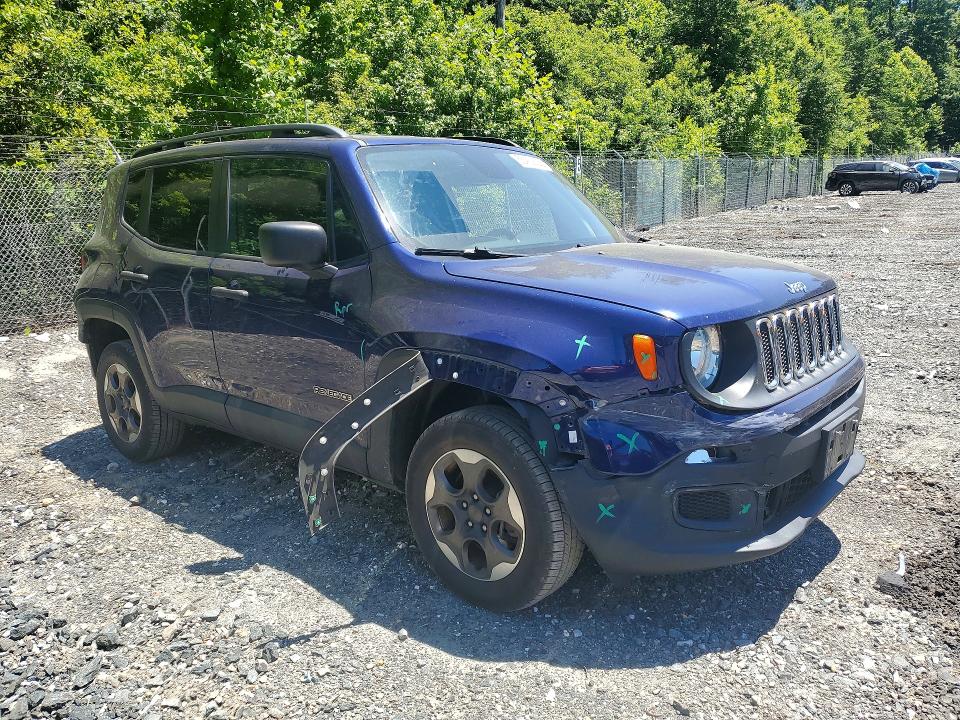 Продаж на аукціоні авто 2018 Jeep Renegade, vin: ZACCJBAB7JPH74425, номер лоту: 55433826