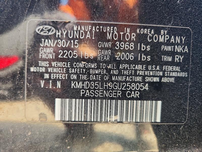 2016 Hyundai Elantra Gt მანქანა იყიდება აუქციონზე, vin: KMHD35LH9GU258054, აუქციონის ნომერი: 85452575