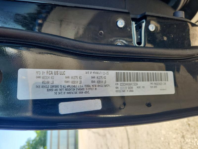 2016 Dodge Charger მანქანა იყიდება აუქციონზე, vin: 2C3CDXHG9GH115234, აუქციონის ნომერი: 55766066