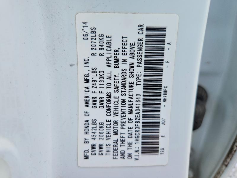 Aukcja sprzedaży 2014 Honda Accord, vin: 1HGCR3F82EA041640, numer aukcji: 58207446