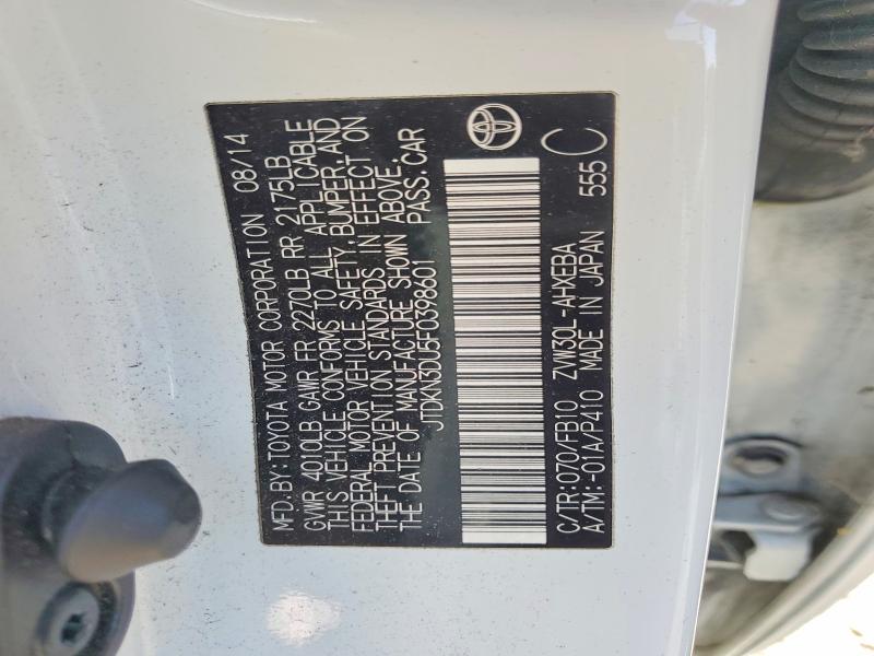 Продажа на аукционе авто 2015 Toyota Prius, vin: JTDKN3DU5F0398601, номер лота: 58630646