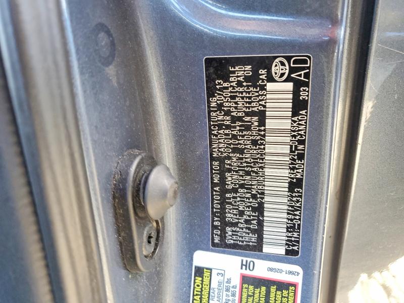 Aukcja sprzedaży 2014 Toyota Corolla, vin: 2T1BURHEXEC043744, numer aukcji: 59372846