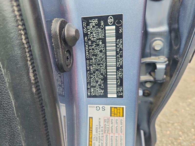 Продаж на аукціоні авто 2022 Toyota Corolla, vin: JTDEPMAE6N3018379, номер лоту: 56826076