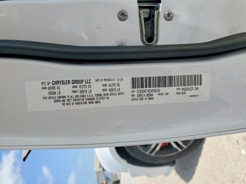 Aukcja sprzedaży 2014 Dodge Charger, vin: 2C3CDXDT4EH242618, numer aukcji: 58982716