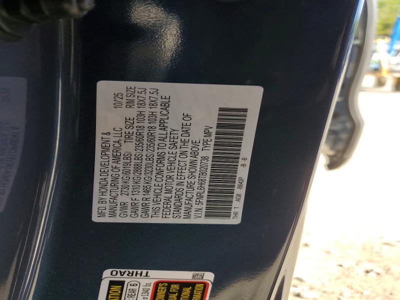 56220936 :رقم المزاد ، 5FNRL6H68TB020738 vin ، 2026 Honda Odyssey مزاد بيع