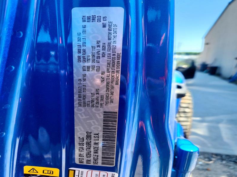 55626616 :رقم المزاد ، 1C6HJTAG9RL128012 vin ، 2024 Jeep Gladiator مزاد بيع