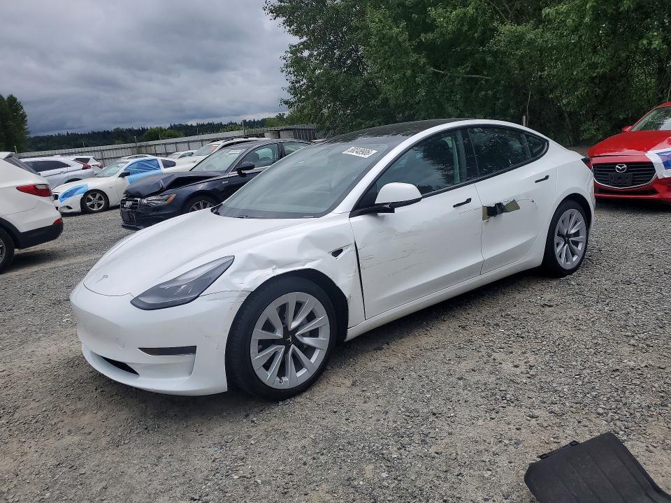 Продажа на аукционе авто 2021 Tesla Model 3, vin: 5YJ3E1EA7MF070320, номер лота: 58248906