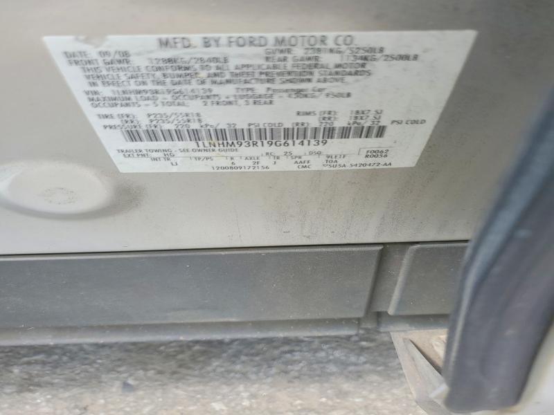 58932516 :رقم المزاد ، 1LNHM93R19G614139 vin ، 2009 Lincoln Mks مزاد بيع