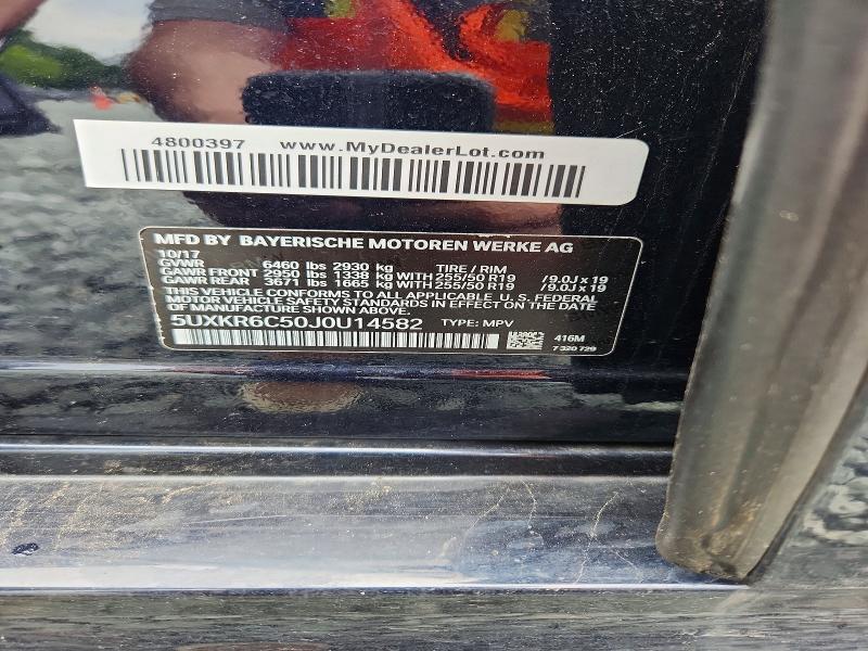 Auction sale of the 2018 Bmw X5, vin: 5UXKR6C50J0U14582, lot number: 59029936
