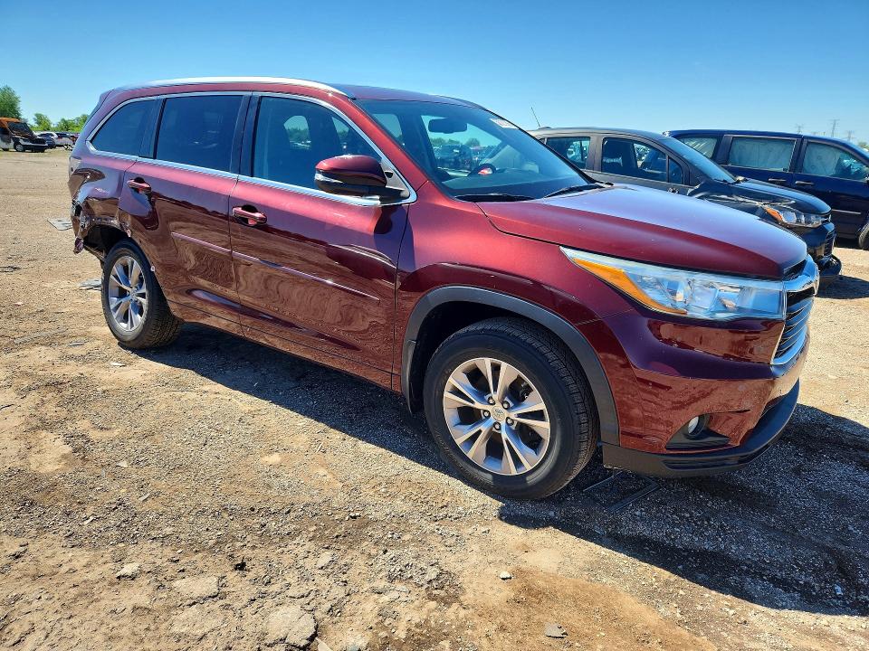 2015 Toyota Highlander მანქანა იყიდება აუქციონზე, vin: 5TDJKRFH9FS152753, აუქციონის ნომერი: 56721056