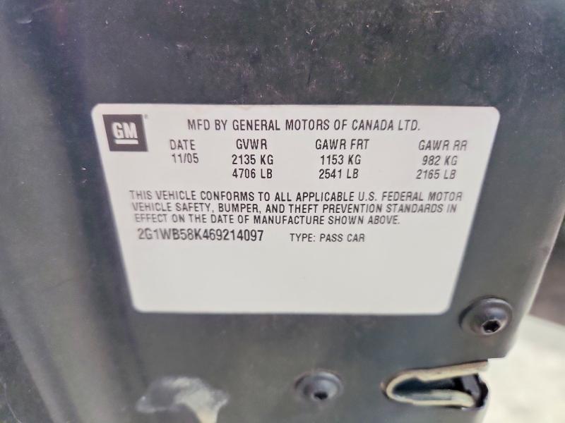 Продажа на аукционе авто 2006 Chevrolet Impala, vin: 2G1WB58K469214097, номер лота: 57933276