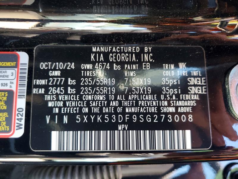 Aukcja sprzedaży 2025 Kia Sportage, vin: 5XYK53DF9SG273008, numer aukcji: 54886016