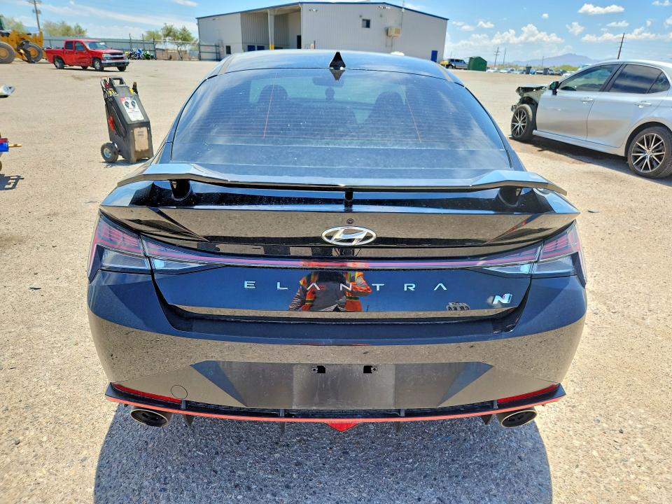2022 Hyundai Elantra N მანქანა იყიდება აუქციონზე, vin: KMHLW4AK8NU001346, აუქციონის ნომერი: 57271336