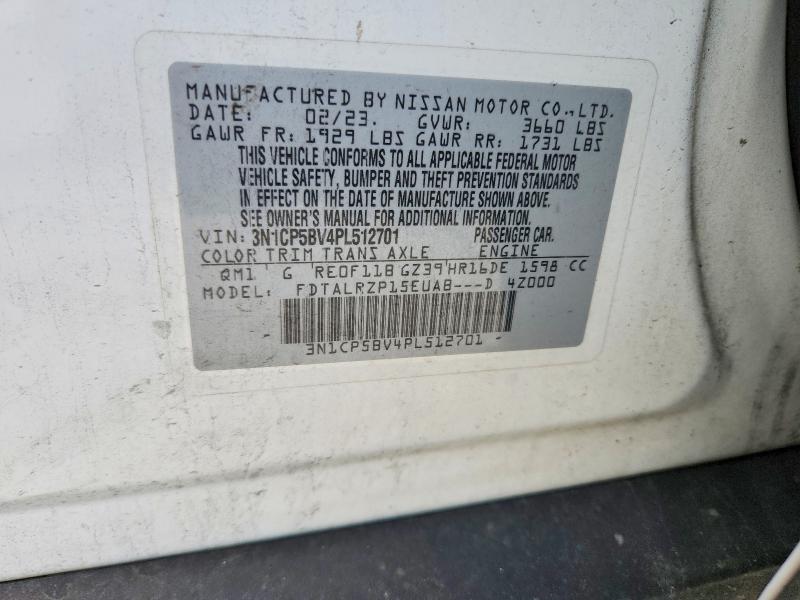 Aukcja sprzedaży 2023 Nissan Kicks, vin: 3N1CP5BV4PL512701, numer aukcji: 56516196