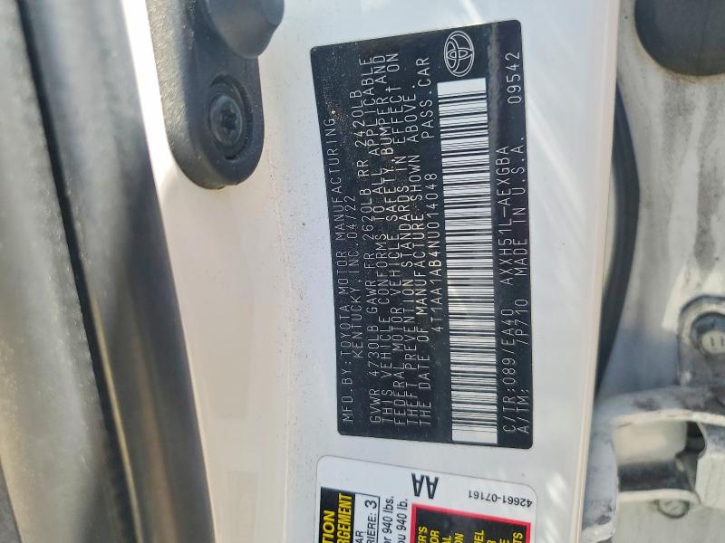 Aukcja sprzedaży 2022 Toyota Avalon, vin: 4T1AA1AB4NU014048, numer aukcji: 55648076