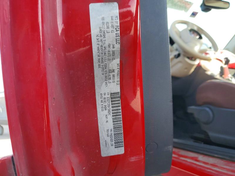 58585346 :رقم المزاد ، 3C3CFFCR3HT506241 vin ، 2017 Fiat 500 مزاد بيع