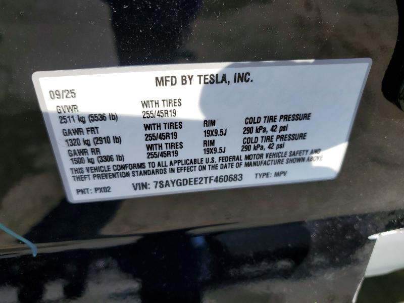 Aukcja sprzedaży 2026 Tesla Model Y, vin: 7SAYGDEE2TF460683, numer aukcji: 57776706