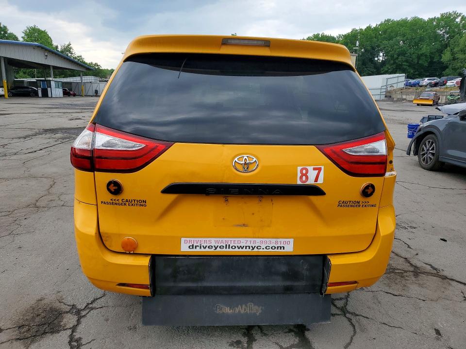 2017 Toyota Sienna მანქანა იყიდება აუქციონზე, vin: 5TDZZ3DC7HS868850, აუქციონის ნომერი: 57136886