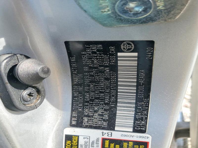 Продаж на аукціоні авто 2007 Toyota Avalon, vin: 4T1BK36B17U192637, номер лоту: 58717826