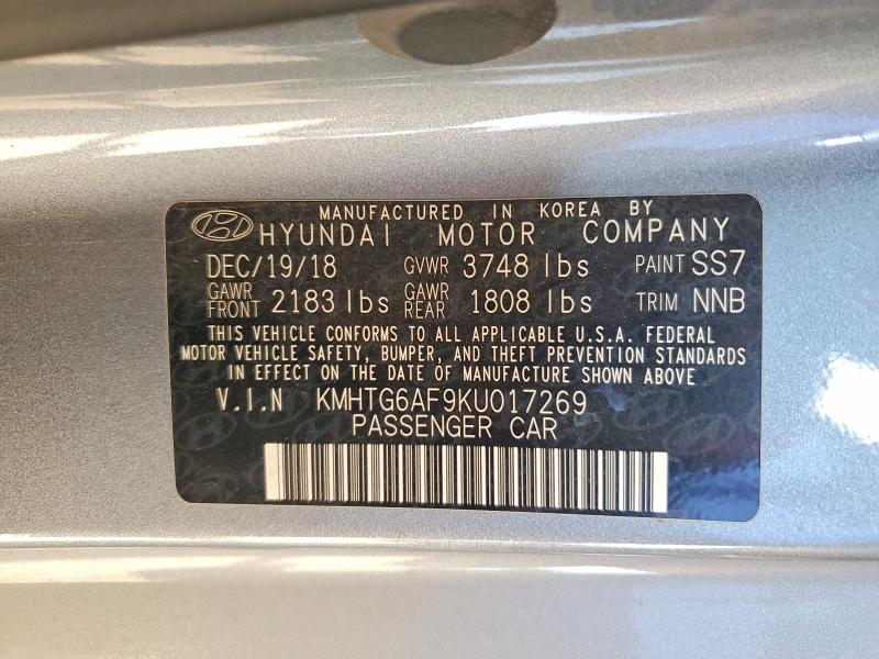 Продаж на аукціоні авто 2019 Hyundai Veloster, vin: KMHTG6AF9KU017269, номер лоту: 57595926
