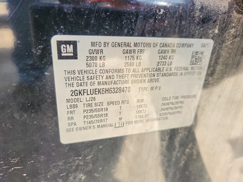 Продажа на аукционе авто 2017 Gmc Terrain, vin: 2GKFLUEK6H6328470, номер лота: 59230906
