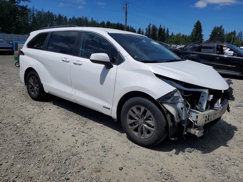 Aukcja sprzedaży 2021 Toyota Sienna, vin: 5TDKRKEC9MS062433, numer aukcji: 57070356