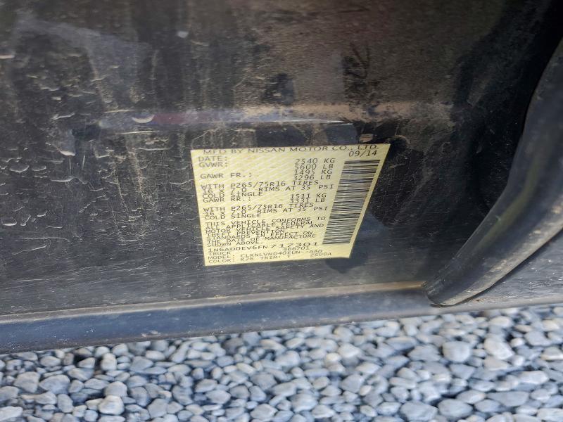 2015 Nissan Frontier მანქანა იყიდება აუქციონზე, vin: 1N6AD0EV6FN717301, აუქციონის ნომერი: 56618236
