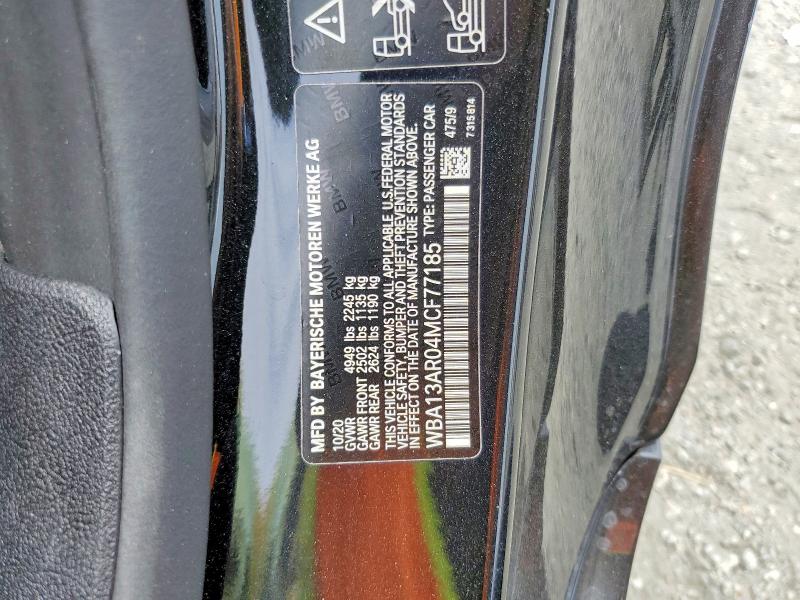 Продажа на аукционе авто 2021 Bmw M440xi, vin: WBA13AR04MCF77185, номер лота: 56284366