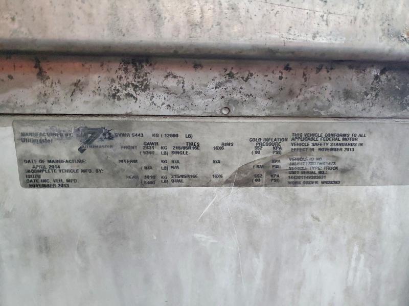 Aukcja sprzedaży 2013 Isuzu Npr Hd, vin: JALB4T170D7W01673, numer aukcji: 58372276