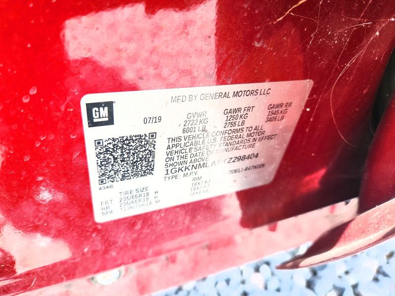Продажа на аукционе авто 2019 Gmc Acadia, vin: 1GKKNMLA8KZ298404, номер лота: 58700486