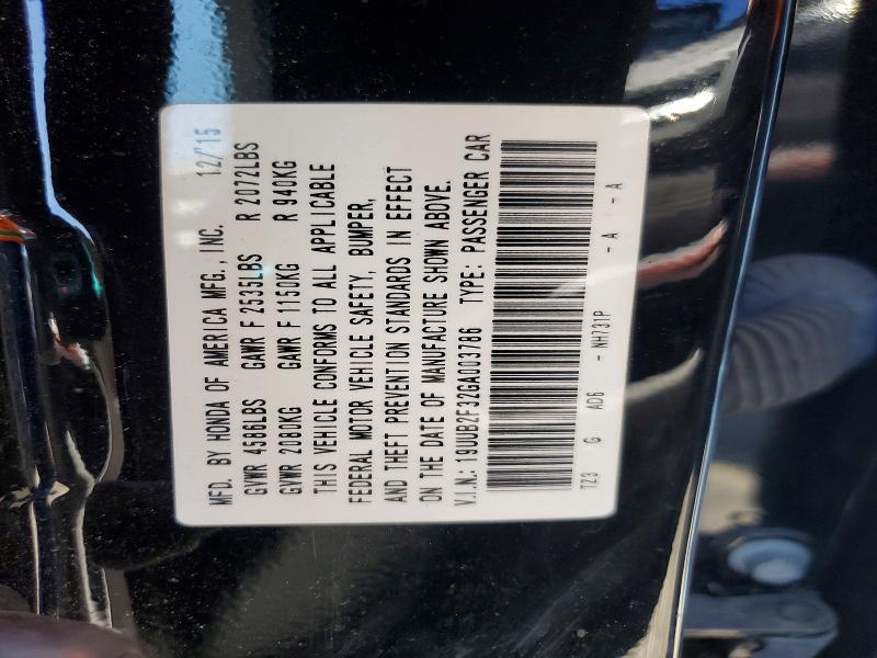 Продаж на аукціоні авто 2016 Acura Tlx, vin: 19UUB2F32GA003786, номер лоту: 57468656