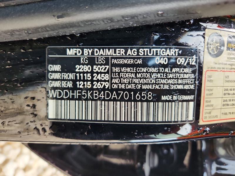 Продаж на аукціоні авто 2013 Mercedes-benz E, vin: WDDHF5KB4DA701658, номер лоту: 57155056