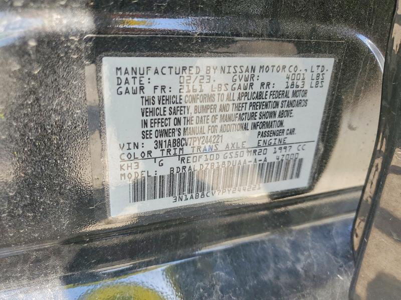 Продаж на аукціоні авто 2023 Nissan Sentra, vin: 3N1AB8CV7PY244221, номер лоту: 56193796