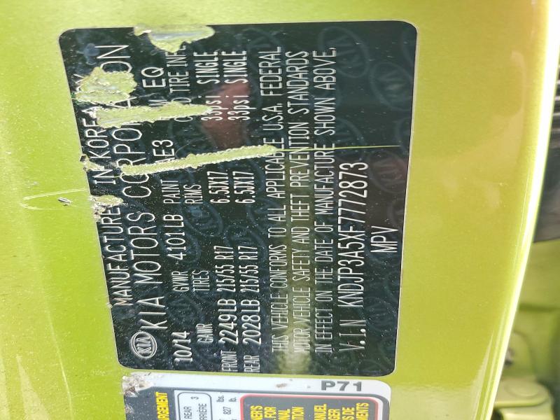 Aukcja sprzedaży 2015 Kia Soul, vin: KNDJP3A5XF7772873, numer aukcji: 58154666