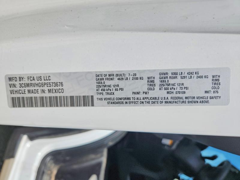 Aukcja sprzedaży 2023 Ram Promaster 3500, vin: 3C6MRVHG6PE573676, numer aukcji: 58272996