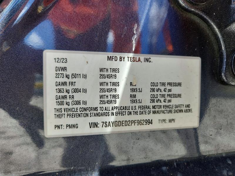 Aukcja sprzedaży 2023 Tesla Model Y, vin: 7SAYGDED2PF962994, numer aukcji: 56311116