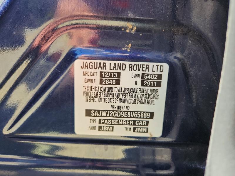 58771656 :رقم المزاد ، SAJWJ2GD9E8V65689 vin ، 2014 Jaguar Xjl مزاد بيع