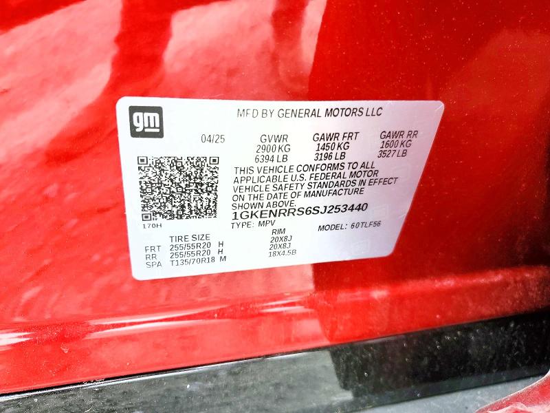 57535786 :رقم المزاد ، 1GKENRRS6SJ253440 vin ، 2025 Gmc Acadia مزاد بيع