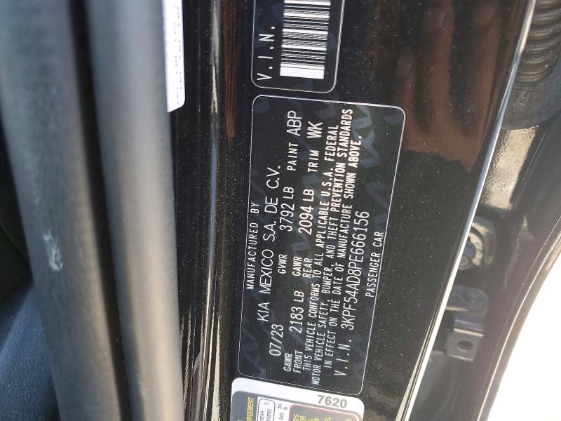 58417626 :رقم المزاد ، 3KPF54AD8PE666156 vin ، 2023 Kia Forte مزاد بيع