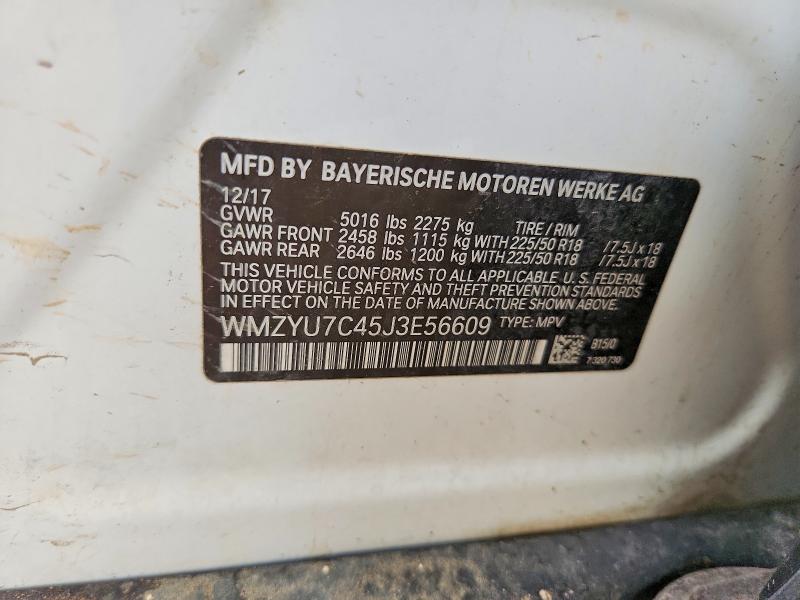 Aukcja sprzedaży 2018 Mini Cooper, vin: WMZYU7C45J3E56609, numer aukcji: 58879446