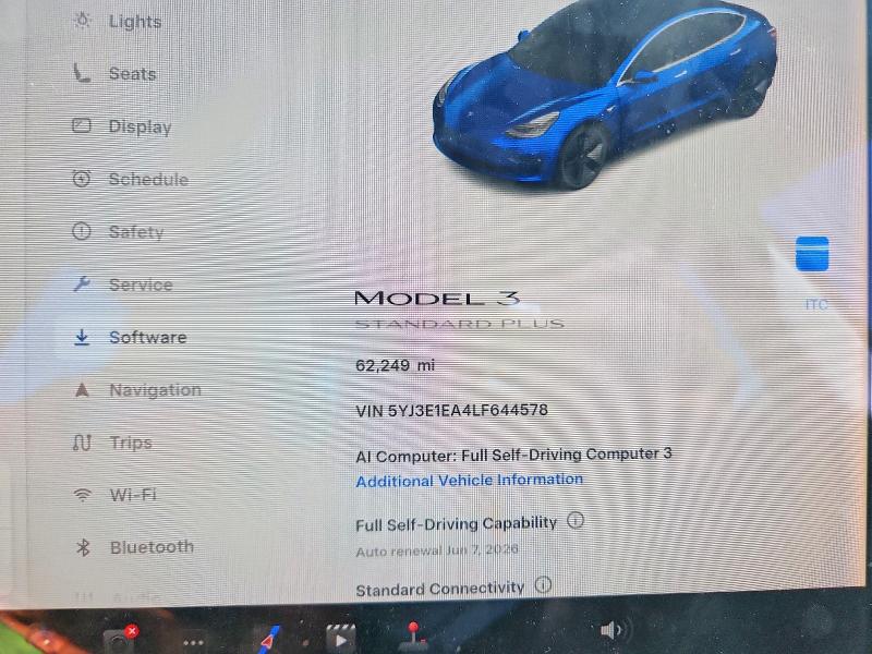 2020 Tesla Model 3 მანქანა იყიდება აუქციონზე, vin: 5YJ3E1EA4LF644578, აუქციონის ნომერი: 55604986
