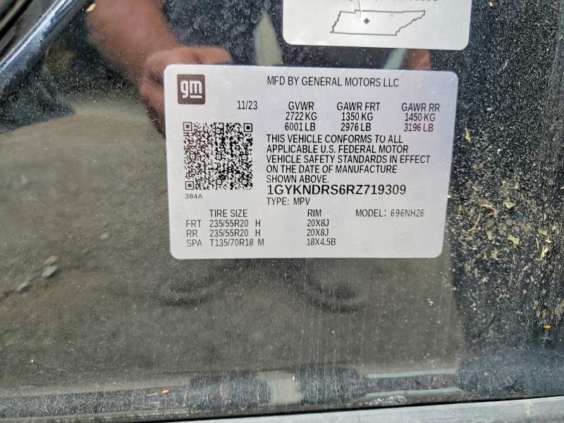 Продажа на аукционе авто 2024 Cadillac Xt5, vin: 1GYKNDRS6RZ719309, номер лота: 58210896