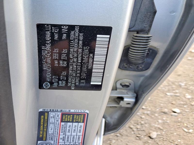 Aukcja sprzedaży 2021 Hyundai Elantra, vin: 5NPLM4AG1MH038415, numer aukcji: 57513056