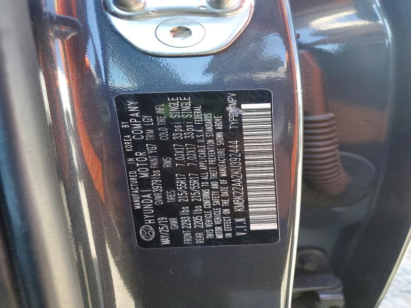 59198056 :رقم المزاد ، KM8K22AA2KU392444 vin ، 2019 Hyundai Kona مزاد بيع
