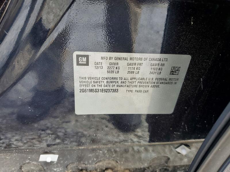 Aukcja sprzedaży 2014 Cadillac Xts, vin: 2G61M5S31E9237383, numer aukcji: 56939056