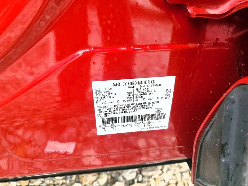 Aukcja sprzedaży 2020 Ford Edge, vin: 2FMPK4J96LBB21305, numer aukcji: 57386686