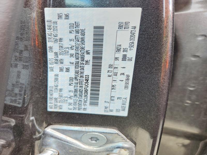 Aukcja sprzedaży 2015 Ford Escape, vin: 1FMCU9G96FUC64833, numer aukcji: 56816986